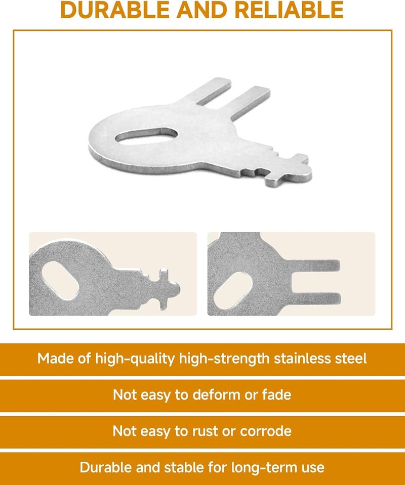 MZCTD (6PCS) KeyPower Dispenser Key Compatible with Tork Paper Towel Dispenser, Von Drehle and Palmer Fixtures, Compatible Models 70WM1, 83TR, 87T and More – Paper Towel and Soap Dispenser Replacement Key - Image 5